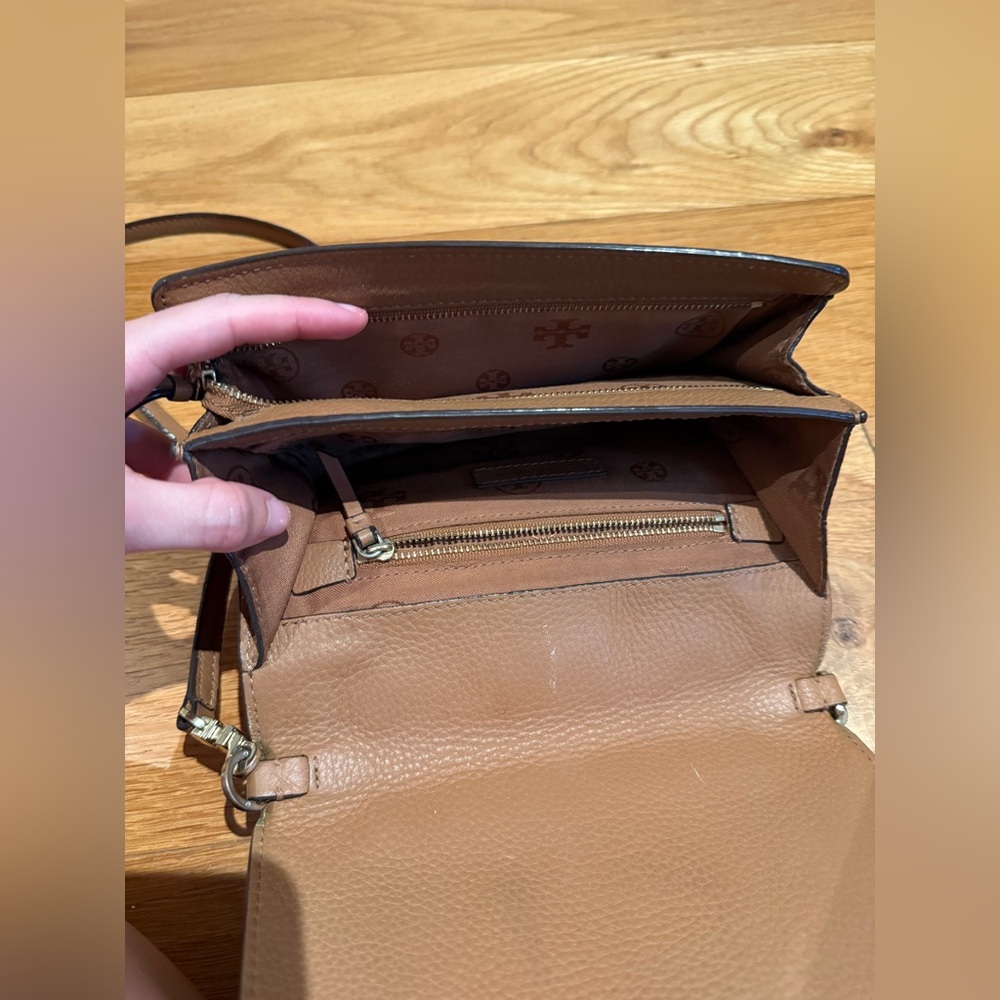 Tory Burch Brown Leather Crossbody Bag - Picture 7 of 14